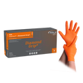 MaiMed Diamond Grip+ oranje nitril handschoen met doos